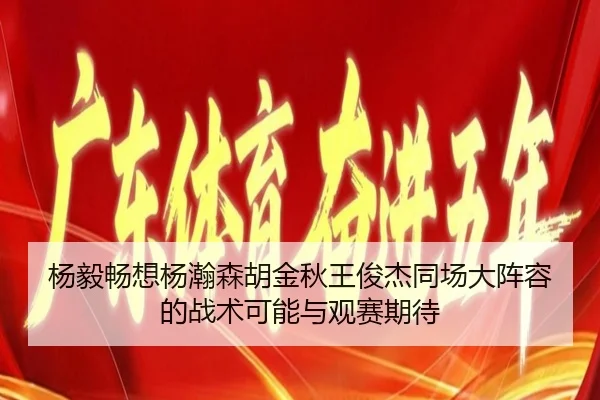 杨毅畅想杨瀚森胡金秋王俊杰同场大阵容的战术可能与观赛期待